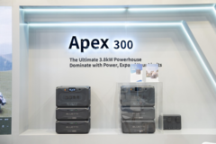 The Bluetti Apex 300 portable power station has a 2,764 Wh capacity with turbo-fast charging (Image source: Bluetti)