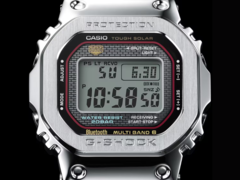 The rumored Casio G-Shock GMW-B5000D Orange Line watch is expected to be similar to the GMW-B5000D-1C red line watch (above). (Image source: Casio)