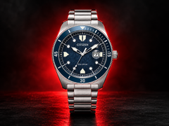 The Citizen Terra Force AW1886-59L watch has a blue dial