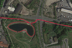 GPS test: Garmin Edge 500 - Circumnavigating around a lake