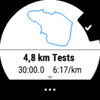 In advance: Route with time goal and envisioned average speed