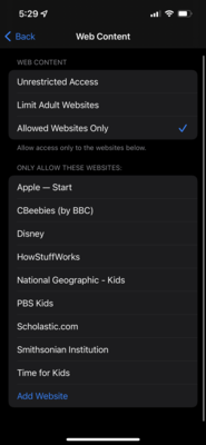 You can build a whitelist of websites that your child is allowed to visit. Any domain not on this list will be blocked by default.