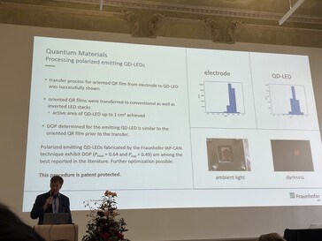 ... the current state of research on quantum rods. (Image source: Andreas Sebayang/Notebookcheck.com)