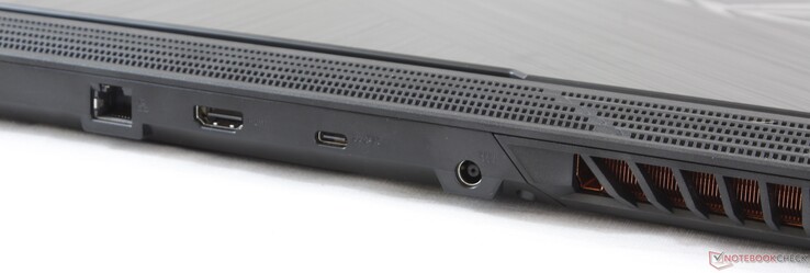 Rear: Gigabit RJ-45, HDMI 2.0b, USB 3.2 Type-C (Gen. 2) w/ DisplayPort, AC adapter