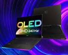 MSI's Raider GE67 HX is the first laptop to offer a 240 Hz OLED display. (Image Source: MSI)