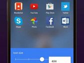 Microsoft Arrow Launcher Icon layout settings page, version 3.8.0 now available