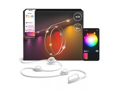 Philips Hue has released the Festavia Permanent String Lights (pictured) in Europe. (Image source: Philips Hue)