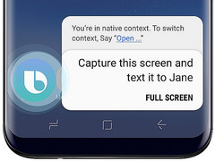 Samsung Bixby in native context mode (Source: Samsung) Samsung Bixby in native context mode (Source: Samsung)