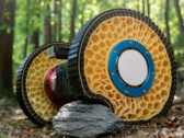 The variable-stiffness-morphing-wheel as it traverses a rock. (Image source: Korea Institute of Machinery and Materials)
