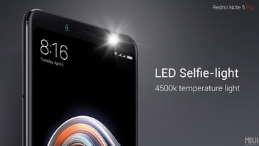 Xiaomi Redmi Note 5 Pro selfie light