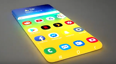 Concept designers have got &quot;creative&quot; with a garish Samsung Galaxy Zero smartphone. (Image source: YouTube/Androidleo)