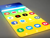 Concept designers have got "creative" with a garish Samsung Galaxy Zero smartphone. (Image source: YouTube/Androidleo)