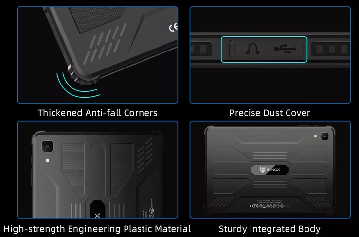 The reinforced edges of the tablet should prevent damage (Image source: Bmax)