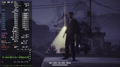 DroidDeck 0.3.0 running Alan Wake's American Nightmare with the Steam performance overlay visible.