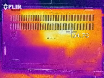 Heat generation bottom side (idle)