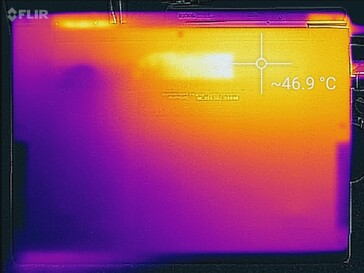 Thermal profile, underside (load)