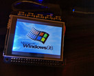 The watch was made using a Raspberry Pi A+ and QEMU to run Windows 98. (Source: 314Reactor)