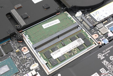 Two SODIMM slots up to 64 GB total