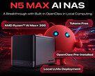 The Minisforum N5 Max closely resembles its N5 series siblings.