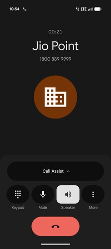 Calling screen