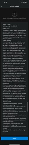 The entire change log for software version 3.22.9.1. (Image source: u/nurkamol via Reddit)