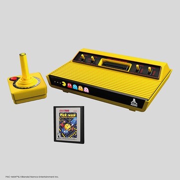 The Atari 2600+ PAC-MAN Edition will come with a free game and a CX-40+ Wireless Joystick PAC-MAN Edition (Image source: Atari)