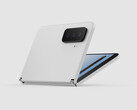The Microsoft Surface Duo 2 is expected to feature a large rear camera housing, mirroring many other modern smartphones. (Image source: Jonas Daehnert & Windows United)