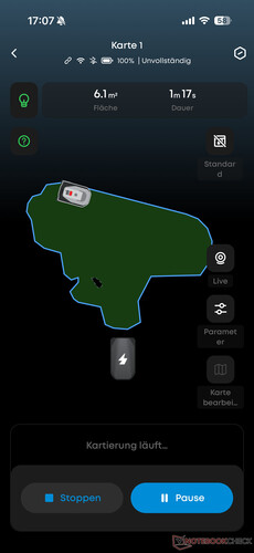 Automatic mapping of the Eufy C15