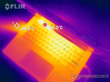 Exhaust along the left edge