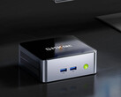The NucBox M3 Pro starts at $329.99. Pictured: a promo picture showing the front of the mini PC.