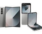Samsung Galaxy Z Fold6 (left) and Z Flip6 (right). (Image source: Amazon)