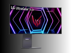 LG UltraGear 39GS96QB-B OLED gaming monitor front view at angle (Image source: LG Electronics)