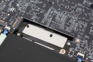 Secondary M.2 slot sits perpendicular to the primary drive