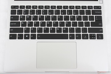 Layout is very similar to the Surface Laptop series except with a fingerprint-enabled power button near the top right corner. The fn key is missing an LED light