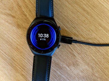 The Xiaomi Watch S1 charges wirelessly via Qi standard.