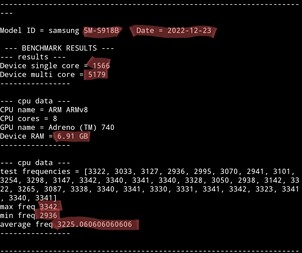 Galaxy S23 Ultra. (Image source: Geekbench via @ruiz25782678)