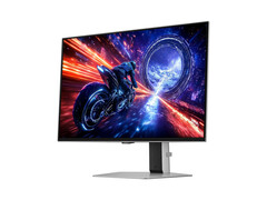 A promotional image for Samsung&#039;s Odyssey OLED G6 500Hz gaming monitor showcased against a white background. (Image Source: Samsung)