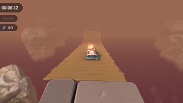 Pictured: A gameplay screenshot from Super Adventure Hand.
