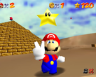 A screengrab from Super Mario 64's Dreamcast port (image source: Video Game Esoterica)