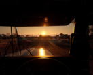 Truck World Australia: First Haul hit Steam on June 3, 2025. Pictured - a snapshot from the game, taken from the perspective of the truck's cockpit. (Image source: Steam)