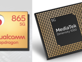 Qualcomm Snapdragon 865 vs. MediaTek Dimensity 1000. (Image source: Gizguide/AnandTech - edited)