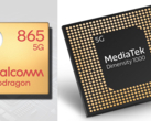 Qualcomm Snapdragon 865 vs. MediaTek Dimensity 1000. (Image source: Gizguide/AnandTech - edited)