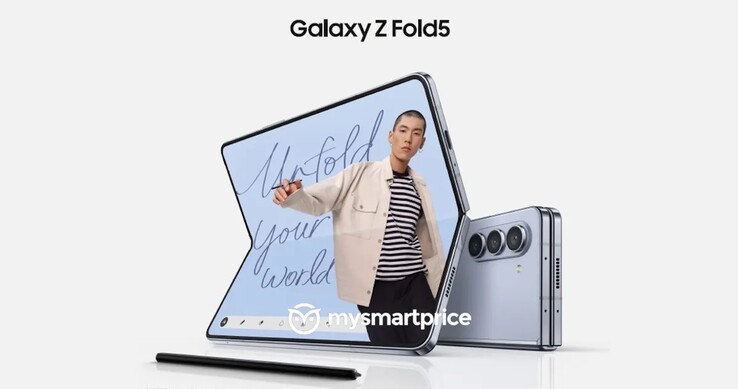 Samsung Galaxy Z Fold5 promo material. (Image source: MySmartPrice)
