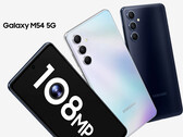 The Galaxy M54 should be a more powerful alternative to the also new Galaxy F54. (Image source: Samsung)