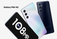 The Galaxy M54 should be a more powerful alternative to the also new Galaxy F54. (Image source: Samsung)