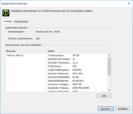 Nvidia GeForce MX110 hardware information