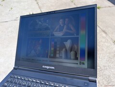 Outdoors under sunlight
