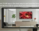 Virtually test out a Sony TV in your house with its new app. (Source: Sony)