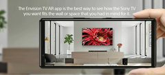 Virtually test out a Sony TV in your house with its new app. (Source: Sony)