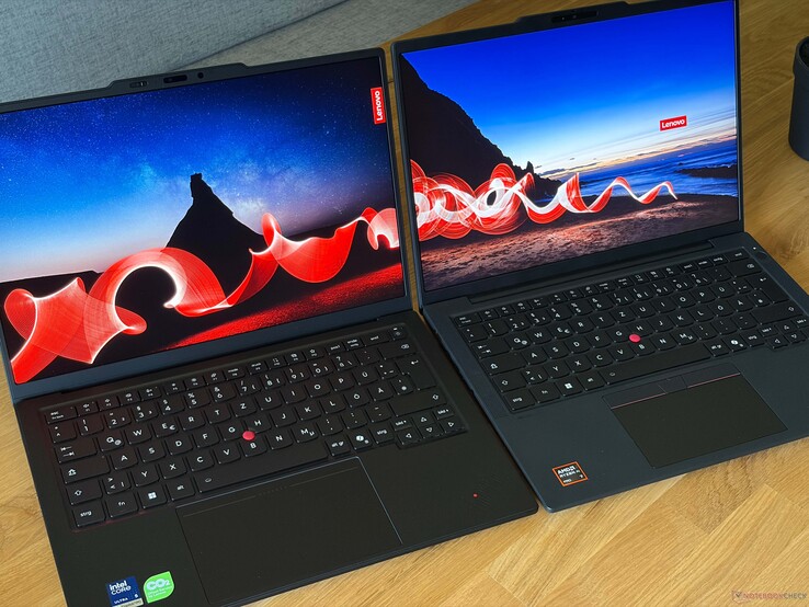 X1 Carbon Gen 14 (left) vs. T14s Gen 7 (right)